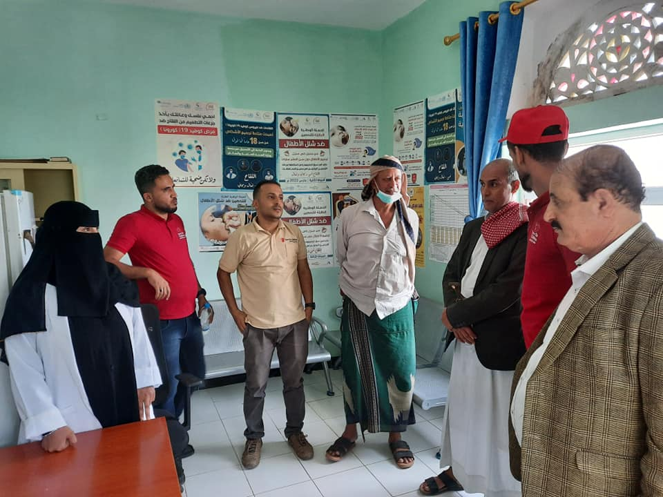 مدير عام مديرية المسراخ يزور المراكز الصحية المؤهله حديثاً مع منظمة رعاية الأطفال